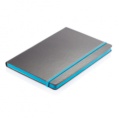 Logotrade promotional items photo of: Deluxe hardcover A5 notebook with coloured side