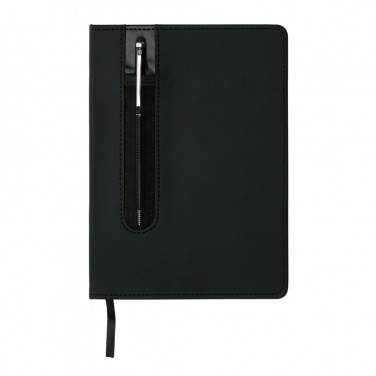 Logo trade promotional gift photo of: Standard hardcover PU A5 notebook with stylus pen