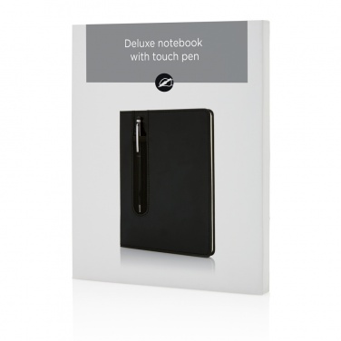 Logotrade promotional products photo of: Standard hardcover PU A5 notebook with stylus pen