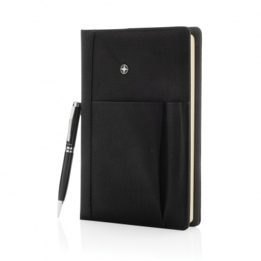 Logotrade promotional product image of: Refillable notebook and pen set