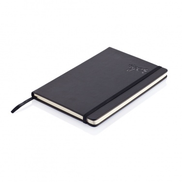 Logo trade promotional giveaway photo of: Deluxe hardcover PU A5 notebook