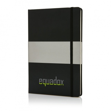 Logo trade promotional merchandise picture of: Deluxe hardcover A5 notebook