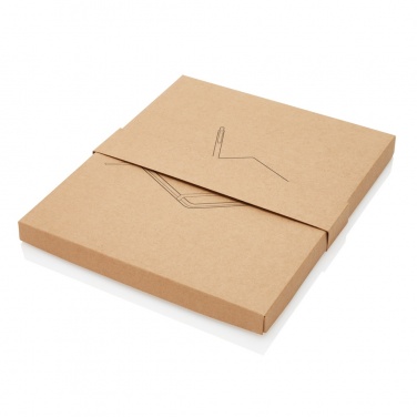 Logo trade promotional products image of: A5 notebook with bamboo pen including stylus