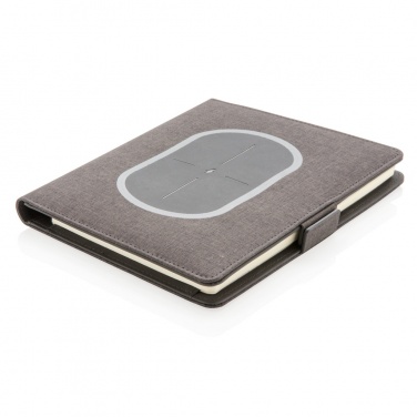 Logo trade promotional item photo of: Air 5W wireless charging notebook cover A5