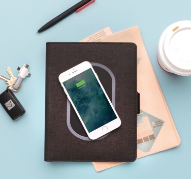 Logo trade promotional products picture of: Air 5W wireless charging notebook cover A5