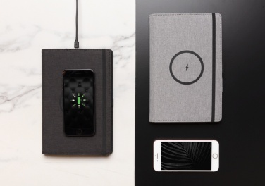 Logotrade business gifts photo of: Air 5W wireless charging refillable journal cover A5