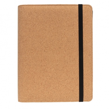 Logo trade promotional products picture of: Deluxe cork portfolio A5 with pen