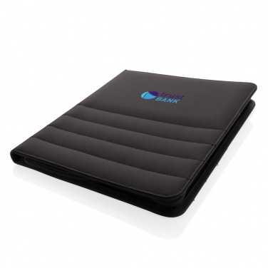 Logotrade promotional item image of: Impact AWARE™ RPET A4 portfolio with zipper