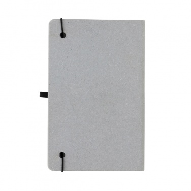 Logo trade business gifts image of: Recycled leather hardcover notebook A5