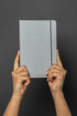 Logo trade promotional gifts image of: Recycled leather hardcover notebook A5