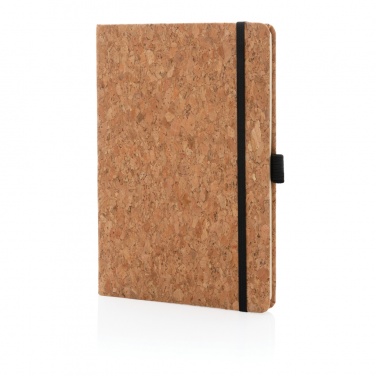 Logo trade corporate gifts image of: Cork hardcover notebook A5