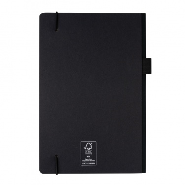 Logo trade promotional item photo of: A5 deluxe kraft hardcover notebook