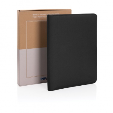 Logotrade promotional giveaway picture of: Impact Aware™ deluxe 300D tech portfolio with zipper