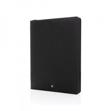 Logotrade promotional products photo of: Swiss Peak Heritage RCS rPU A4 portfolio with zipper