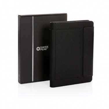 Logo trade promotional merchandise image of: Swiss Peak Heritage RCS rPU A5 stone paper portfolio