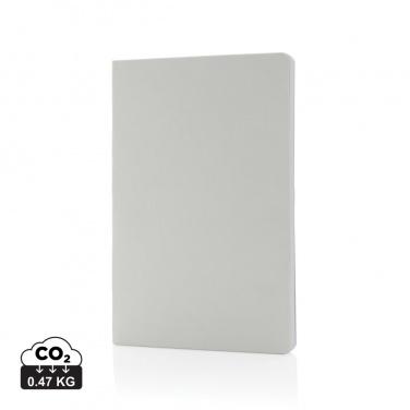 Logo trade promotional giveaways picture of: Salton A5 GRS certified recycled paper notebook