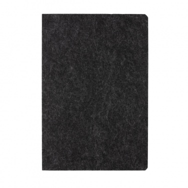 Logo trade promotional merchandise picture of: Phrase GRS certified recycled felt A5 notebook