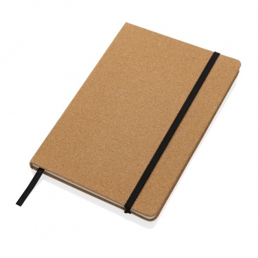 Logo trade promotional merchandise image of: Stoneleaf A5 cork and stonepaper notebook