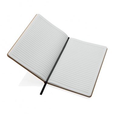 Logo trade promotional giveaways picture of: Stoneleaf A5 cork and stonepaper notebook