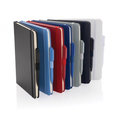 Logo trade promotional giveaway photo of: Sam A5 RCS certified bonded leather classic notebook