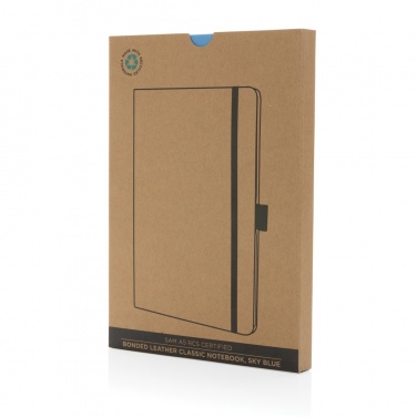 Logo trade corporate gift photo of: Sam A5 RCS certified bonded leather classic notebook
