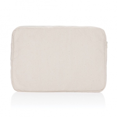 Logo trade promotional products image of: Laluka AWARE™ recycled cotton 15.6 inch laptop sleeve