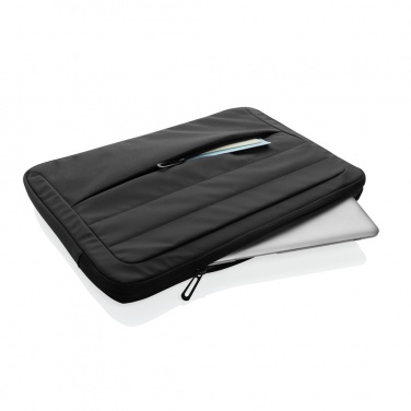 Logo trade corporate gifts picture of: Armond AWARE™ RPET 15.6 inch laptop sleeve