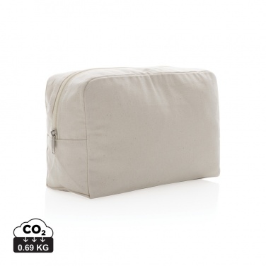 Logotrade promotional giveaway image of: Impact Aware™ 285 gsm rcanvas toiletry bag undyed