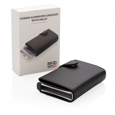 Logotrade corporate gifts photo of: Standard aluminium RFID cardholder with PU wallet