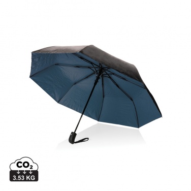 Logo trade corporate gifts picture of: 21" Impact AWARE™ RPET 190T Pongee dual colour mini umbrella