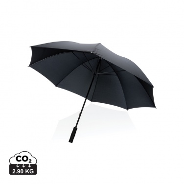 Logo trade promotional giveaways image of: 30" Impact AWARE™ RPET 190T Storm proof umbrella