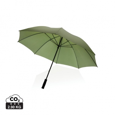Logo trade promotional giveaways image of: 30" Impact AWARE™ RPET 190T Storm proof umbrella