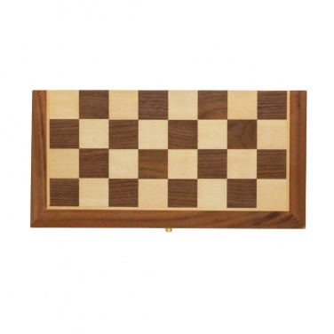 Logo trade corporate gifts picture of: Luxury wooden foldable chess set