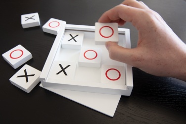 Logo trade promotional giveaways image of: Deluxe Tic Tac Toe game