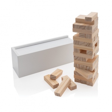 Logotrade promotional items photo of: Deluxe tumbling tower wood block stacking game
