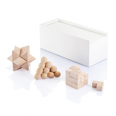Logo trade promotional merchandise picture of: 3 pcs brain teaser set