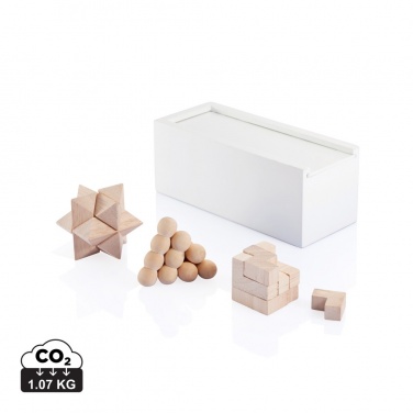 Logo trade business gifts image of: 3 pcs brain teaser set