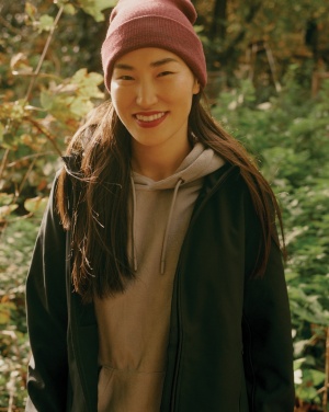 Logo trade promotional giveaway photo of: Iqoniq Makalu women recycled polyester soft shell jacket