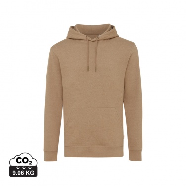 Logo trade promotional gifts image of: Iqoniq Torres recycled cotton hoodie undyed