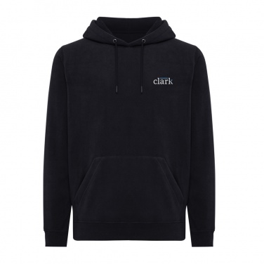 Logo trade promotional gifts image of: Iqoniq Trivor recycled polyester microfleece hoodie