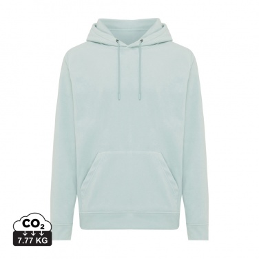Logo trade promotional merchandise image of: Iqoniq Trivor recycled polyester microfleece hoodie