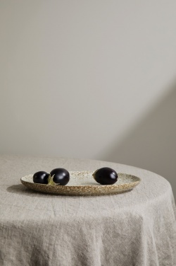 Logo trade promotional item photo of: VINGA Nuvem stoneware serving plate