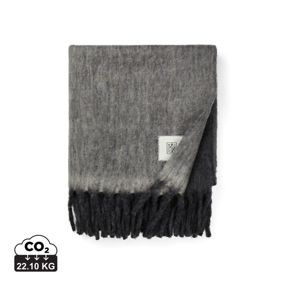 Logo trade promotional giveaways image of: Vinga Saletto wool blend blanket