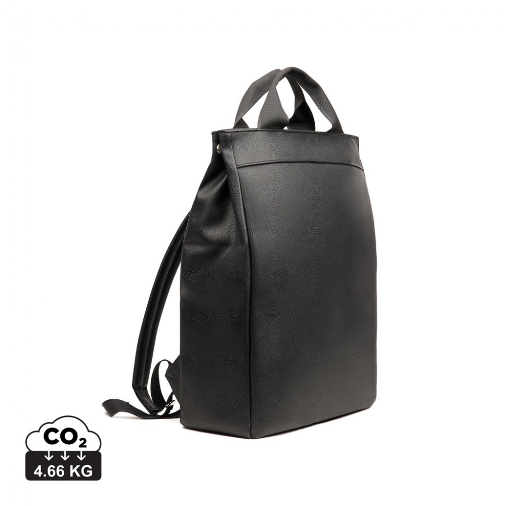 Logo trade corporate gifts image of: VINGA Bermond RCS recycled PU backpack