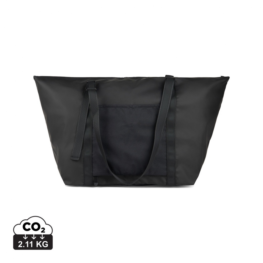 Logo trade promotional gifts picture of: VINGA Livorno GRS recycled polyester weekend bag