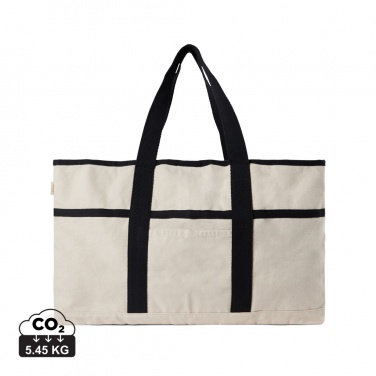 Logo trade advertising product photo of: VINGA Volonne AWARE™ recycled canvas beach bag