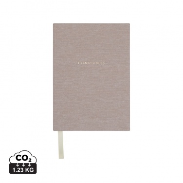 Logotrade advertising products photo of: VINGA Thankfulness GRS recycled paper journal