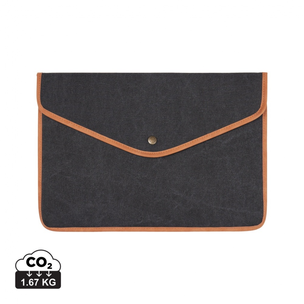 Logotrade advertising product picture of: VINGA Bosler GRS recycled canvas 14" laptop sleeve