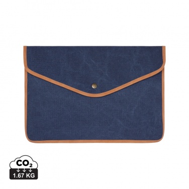 Logo trade promotional giveaway photo of: VINGA Bosler GRS recycled canvas 14" laptop sleeve