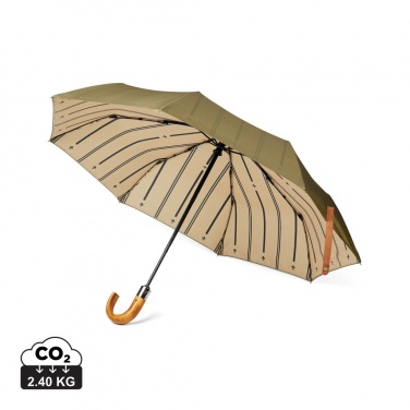 Logotrade promotional merchandise picture of: VINGA Bosler AWARE™ recycled pet 21" foldable umbrella